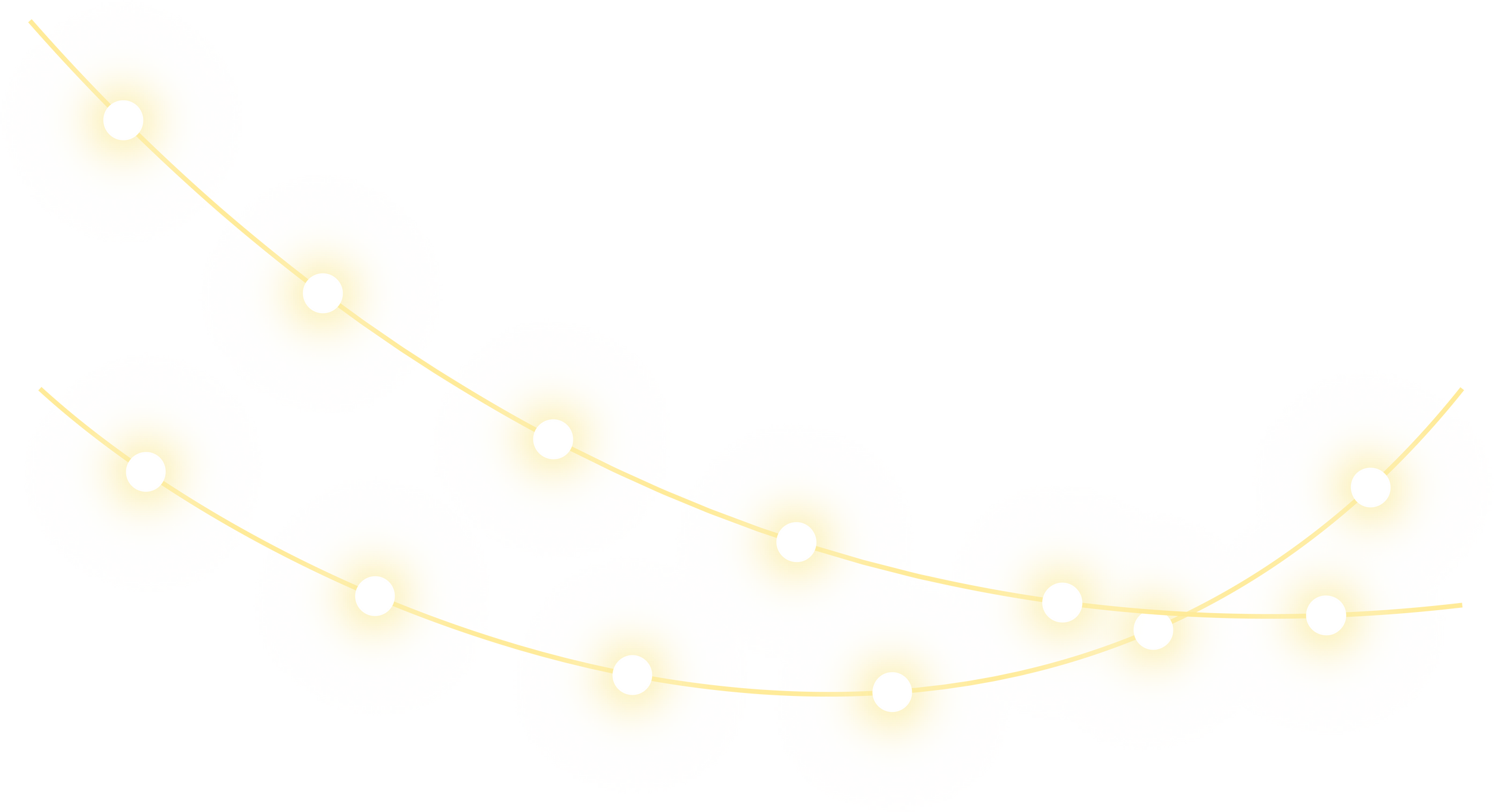 Glowing Christmas Lights Illustration